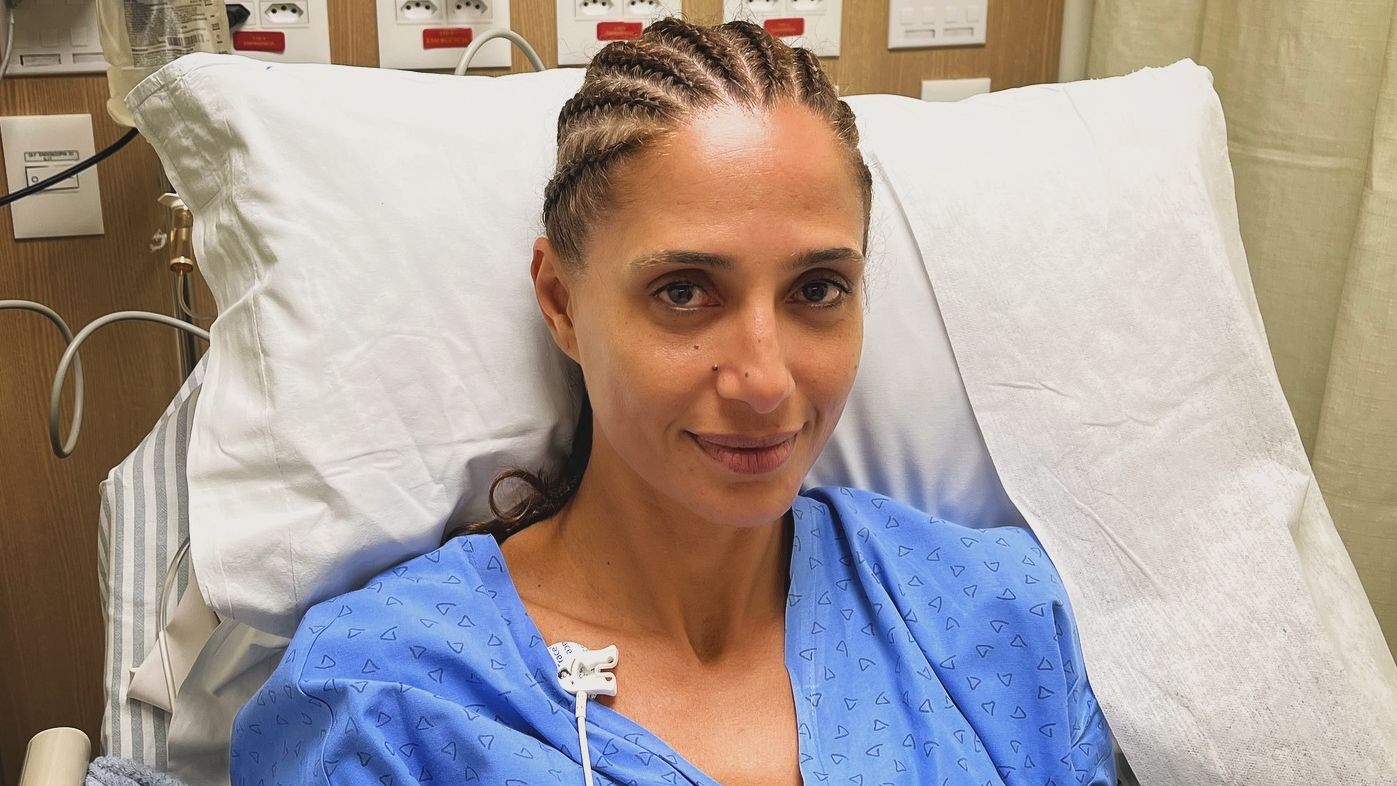 A atriz Camila Pitanga em 2024, quando enfrentou o diagnóstico de pneumonia silenciosa