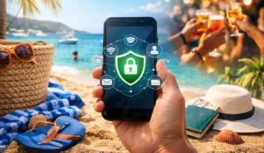 como proteger seu celular e seus dados durante férias e viagens