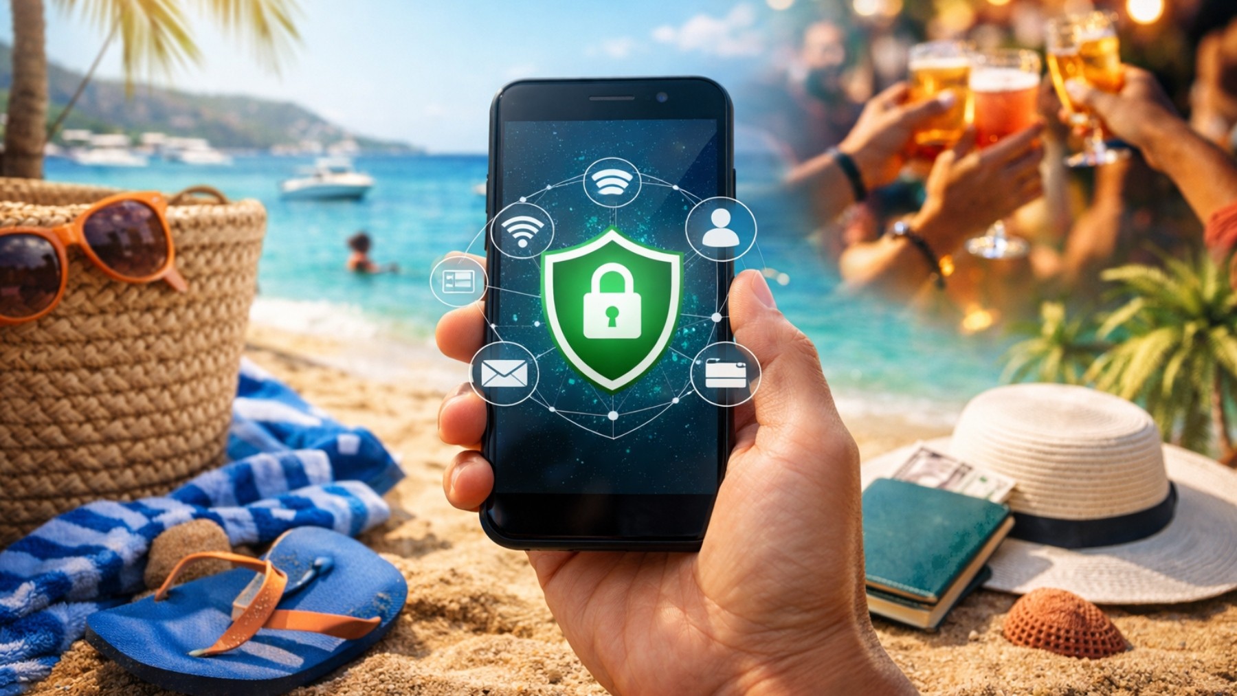 como proteger seu celular e seus dados durante férias e viagens