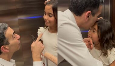 César Tralli despedida da filha