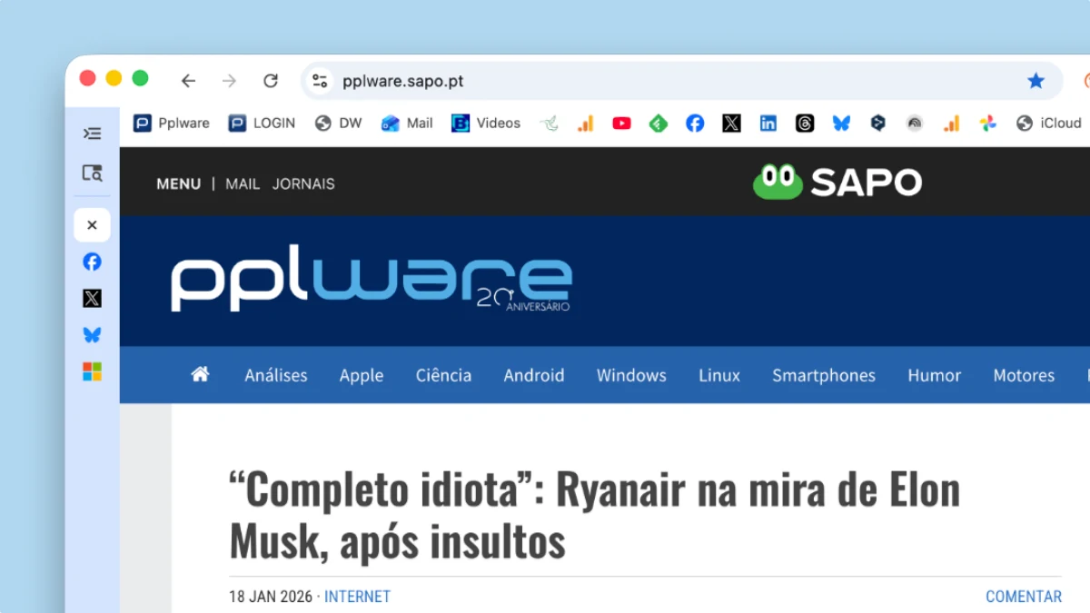 Chrome copia o Opera e começa a disponibilizar separadores verticais na versão Beta