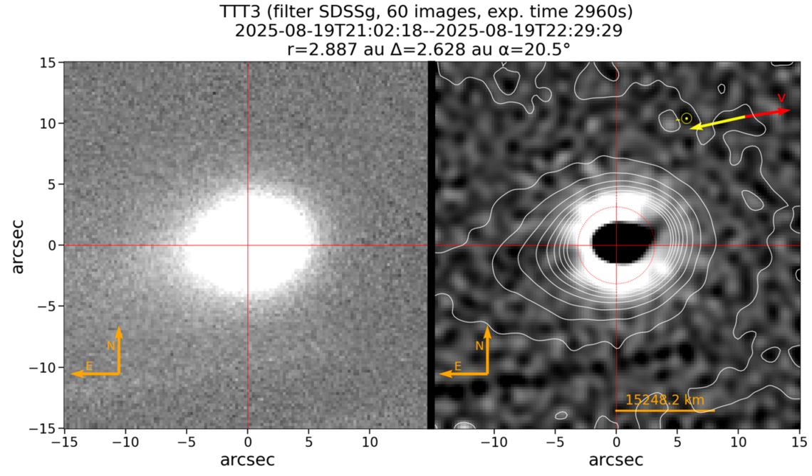 O cometa interestelar 3I/ATLAS apresenta um comportamento de jato nunca antes visto, revelam os astrónomos