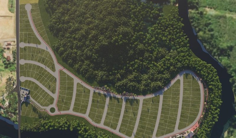 Condomínio em Garuva prevê lotes residenciais e áreas comuns implantadas em área às margens do Rio São João - Reprodução/Redes Sociais/ND Mais