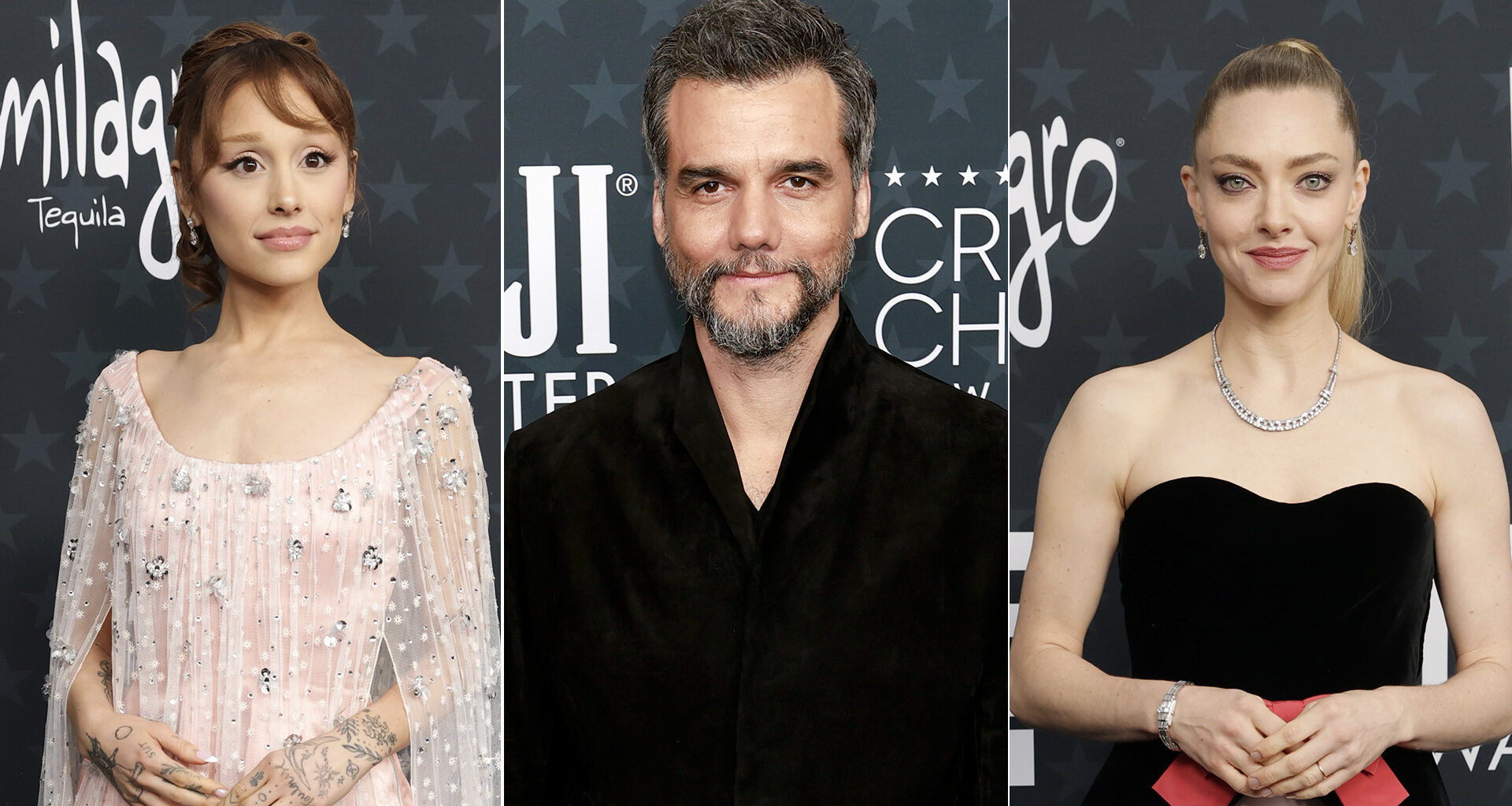 Ariana Grande, Wagner Moura e Amanda Seyfried - Foto: Getty Images