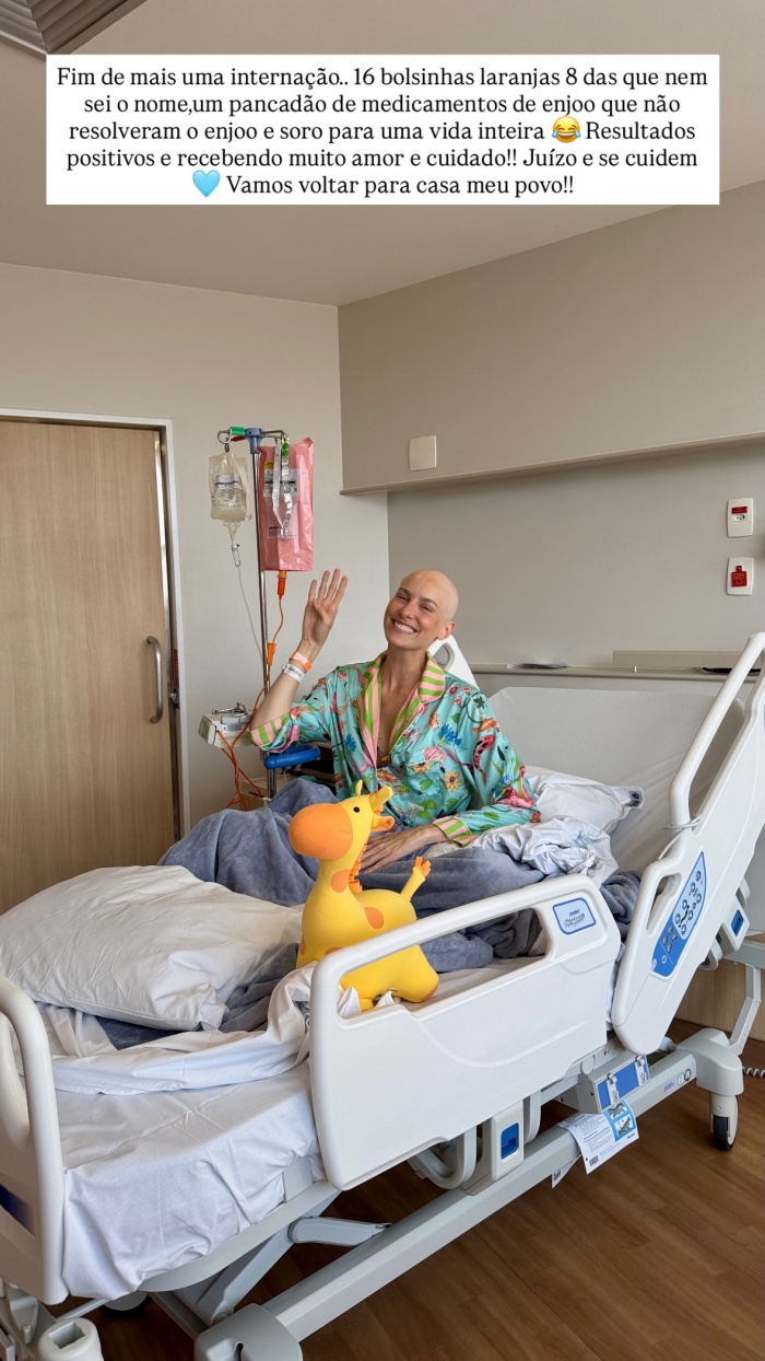 Dani Gondim fala sobre alta hospitalar 