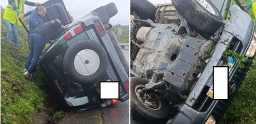 Valença: Dois idosos feridos após aparatoso despiste