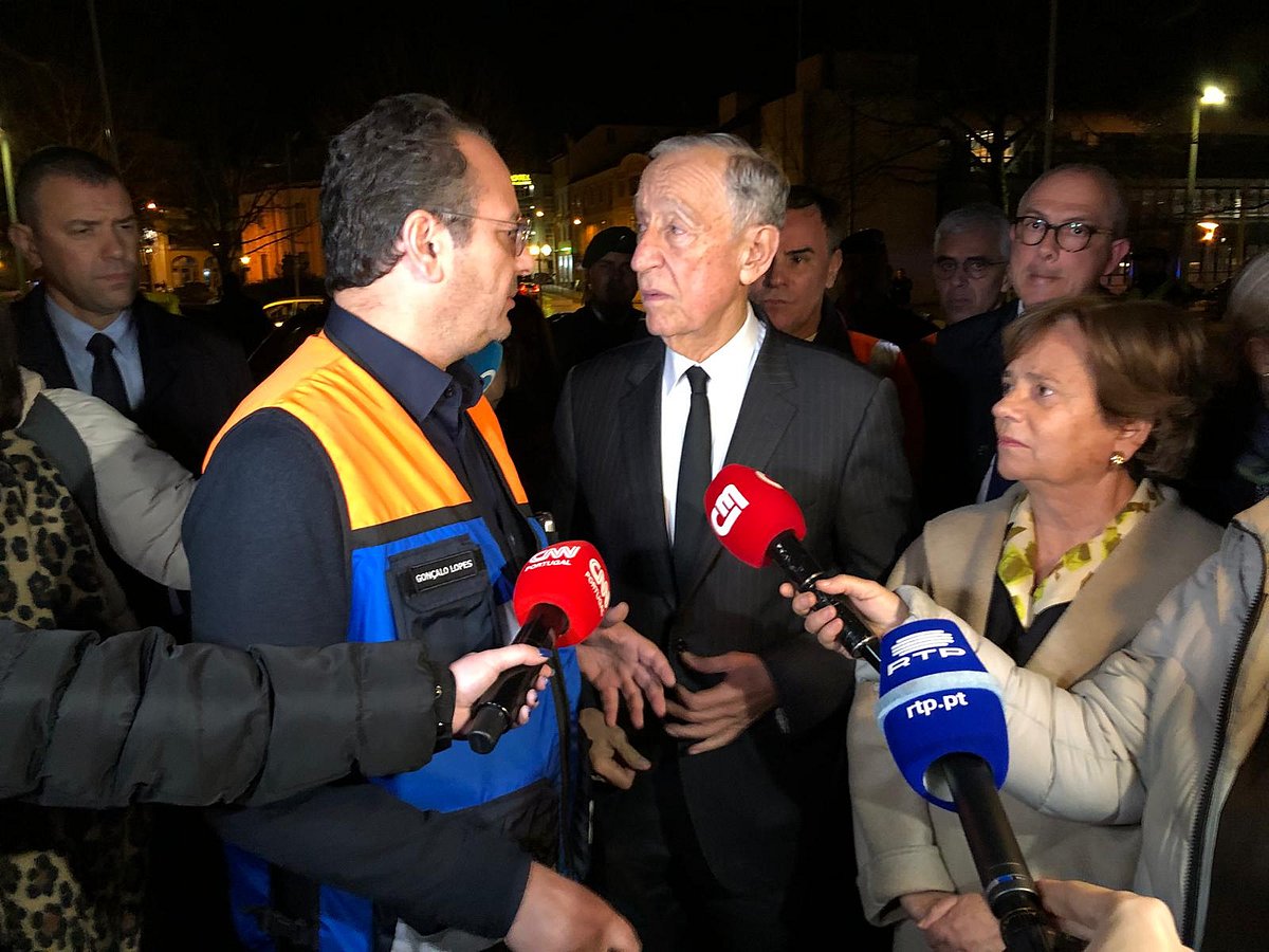 Presidente Marcelo admite falhas na resposta à tempestade e pede ação urgente em Leiria