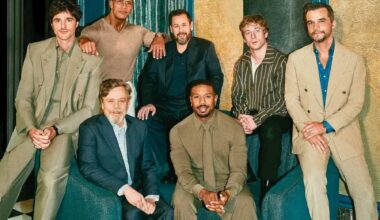 Jacob Elordi, Mark Hamill, Dwayne Johnson, Adam Sandler, Michael B. Jordan, Jeremy Allen White e Wagner Moura na capa da The Hollywood Reporter