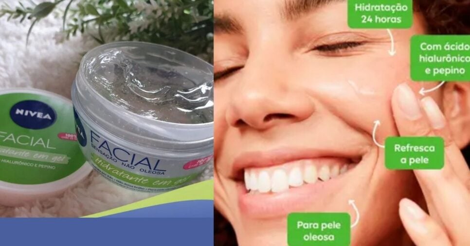 Nivea Gel (Foto Reprodução/Montagem/TV Foco/Canva/GMN/Enjoei/Beleza na Web)
