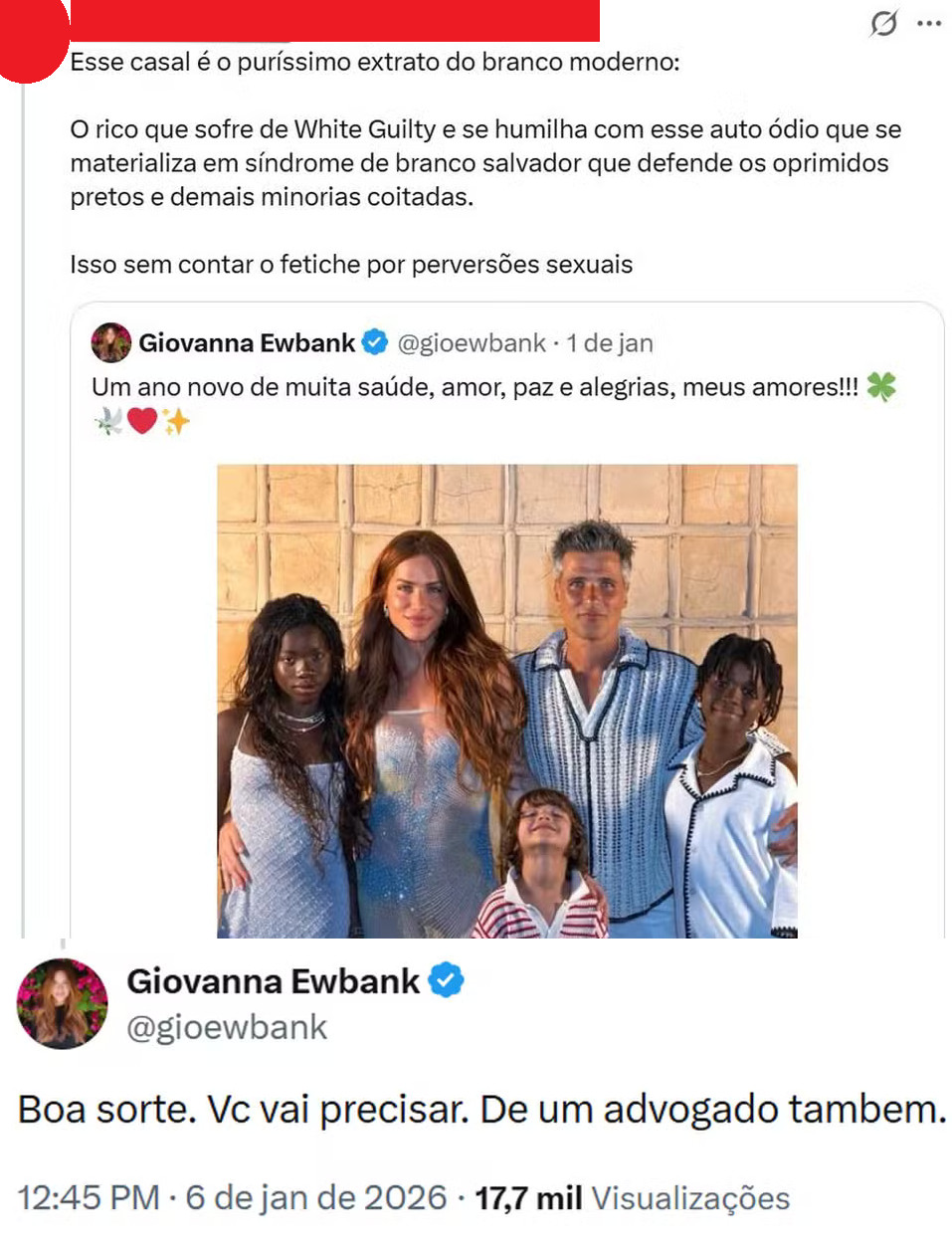 Giovanna Ewbank se revolta com ataque e afirma que vai acionar a Justiça