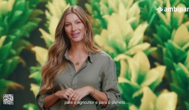 Gisele Bündchen foi embaixadora e acionista da Ambipar, símbolo da sustentabilidade corporativa - Ambipar/Divulgação/ND Mais