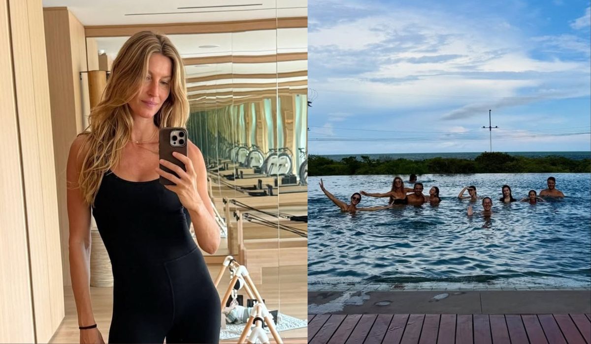 Gisele Bündchen em Santa Catarina: modelo passa Réveillon com a família na Praia BravaFoto: Redes sociais/reprodução/ND Mais