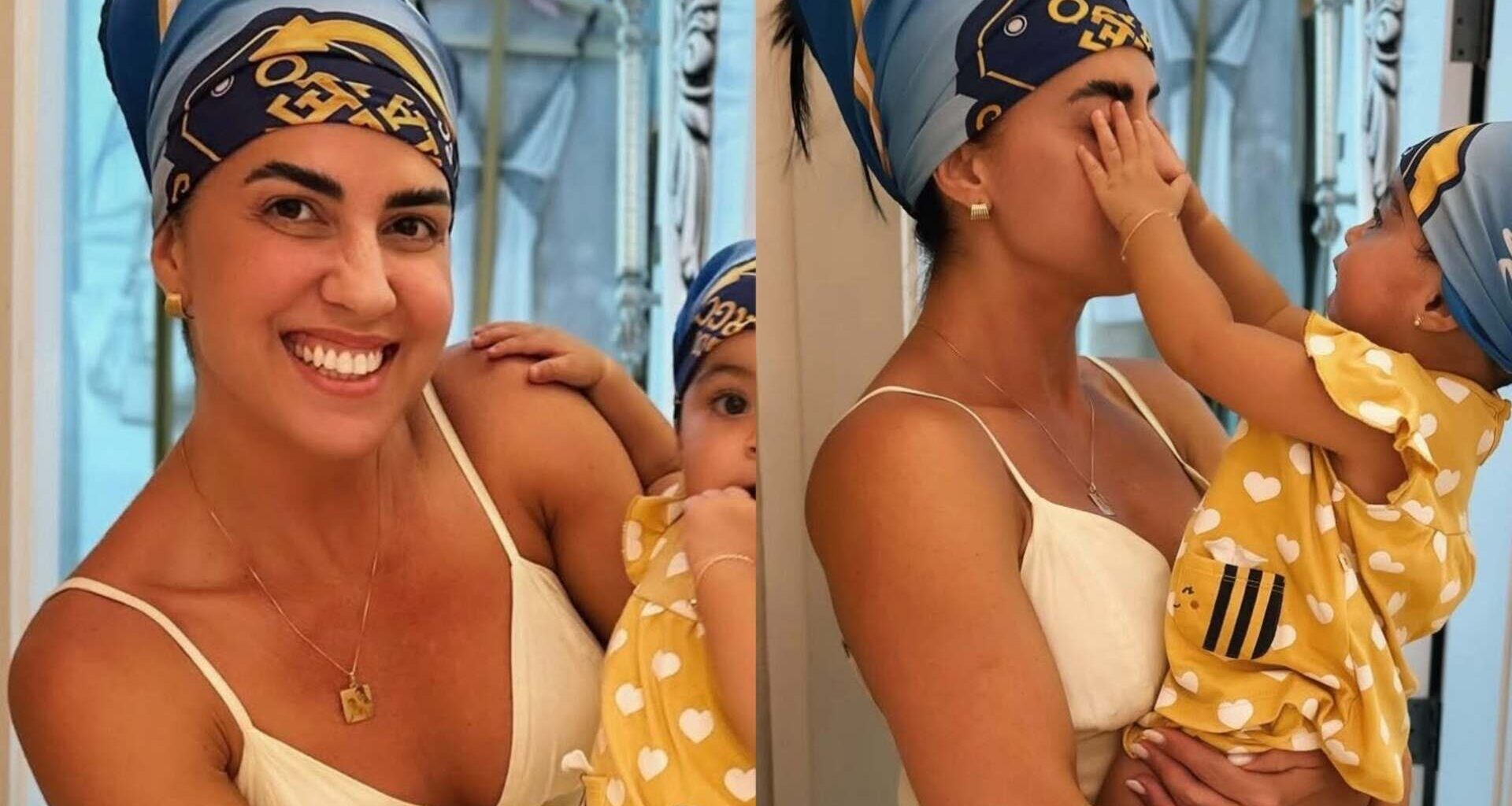 Graciele Lacerda mostra Clara pronta para navio de Zezé