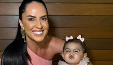 Graciele Lacerda sai em defesa da filha e expõe hater