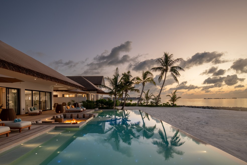 Vencedor do Globo de Ouro pode ganhar estadia no Hilton Maldives Amingiri Resort & Spa — Foto: Divulgação / Golden Globes / Robb Report