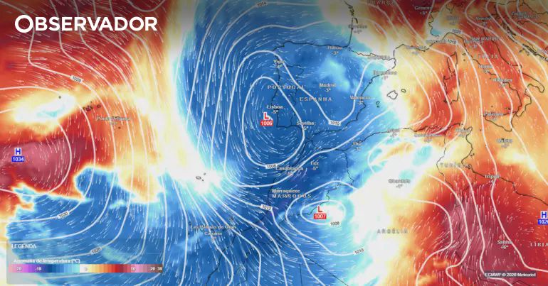 Massa de ar frio polar traz frio, chuva e neve ao país – Observador