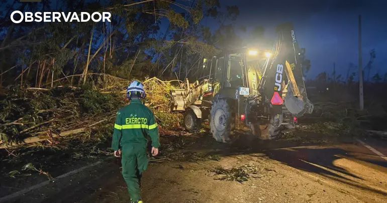 Kristin. Exército e Marinha estão no terreno – Observador