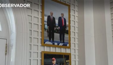 Foto de Trump ao lado de Putin pendurada na Casa Branca – Observador