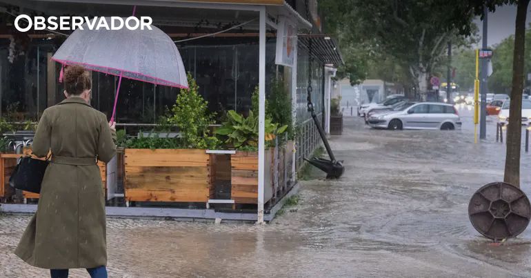 Mau tempo. Oito distritos sob aviso amarelo – Observador