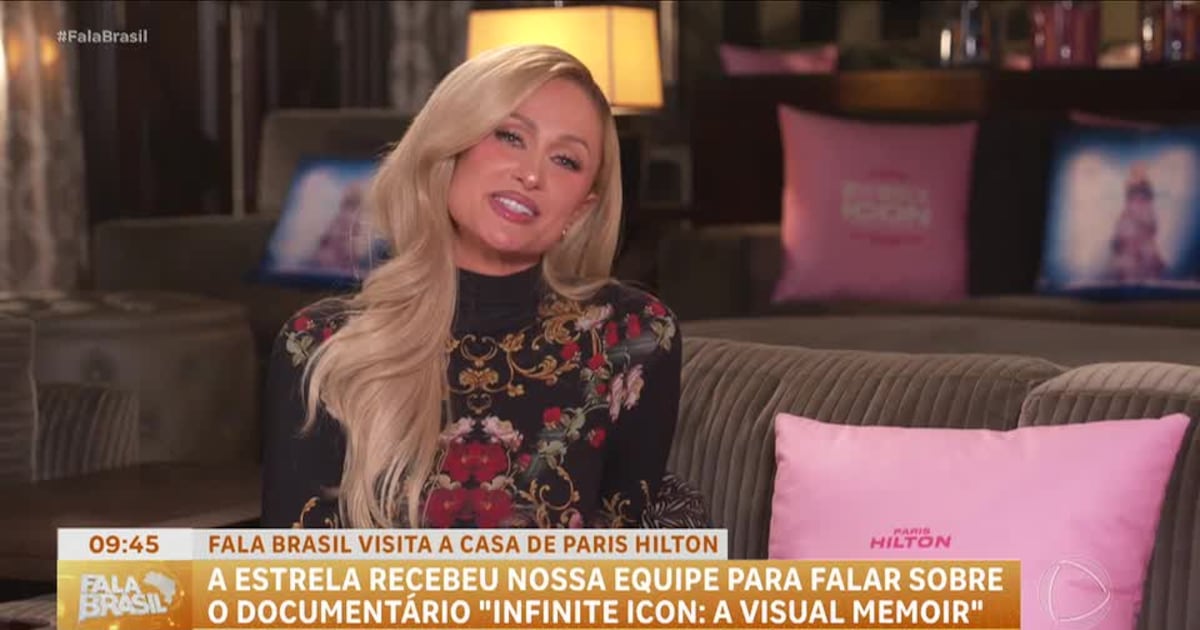 Paris Hilton recebe equipe do Fala Brasil e manda mensagem carinhosa aos fãs brasileiros – Record