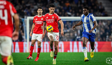 Richard Ríos sai lesionado na primeira parte do FC Porto x Benfica
