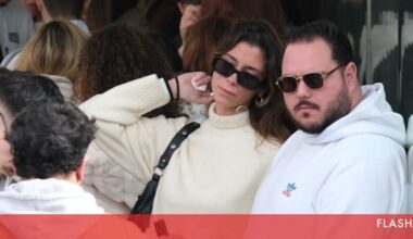 Raquel Coelho, namorada de Maycon Douglas, teve de se afastar várias vezes da cerimónia sem conseguir controlar a comoção do último adeus ao seu amor - Flash.pt