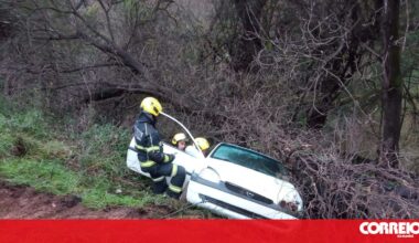 Jovem passa noite encarcerada após despiste de carro. Perdeu controlo da viatura e caiu para ravina - Portugal