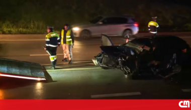 Três mortos em acidente no IC2 no concelho de Pombal - Vídeos