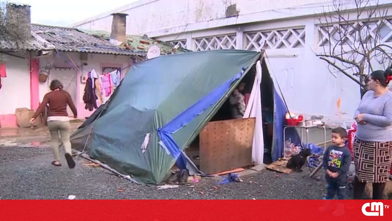 “Não temos condições para ter uma vida digna”: Jovem casal vive numa tenda com bebé em Beja - Vídeos