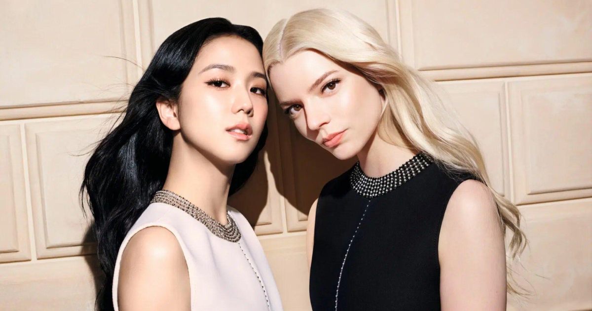 Jisoo (BLACKPINK) e Anya Taylor-Joy em campanha da Dior