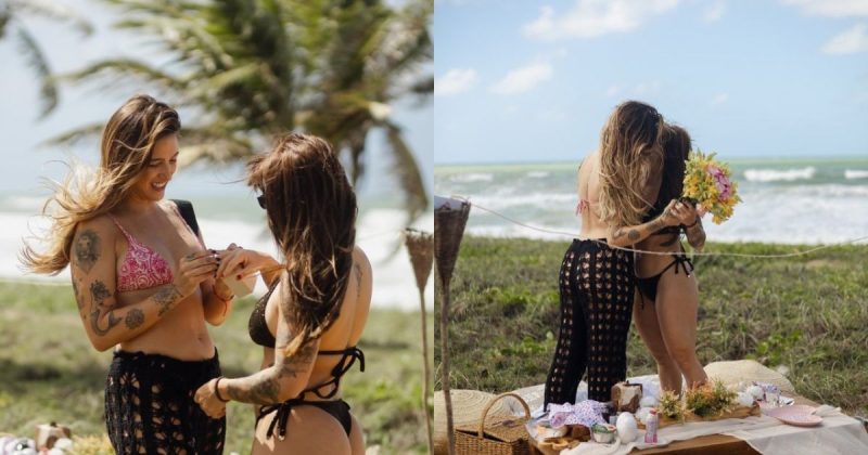 As duas ficaram noivas em julho de 2025 - Reprodução/Redes sociais/ND Mais