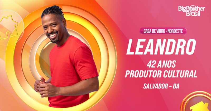 Leandro é participante da Casa de Vidro da região Nordeste. - Divulgação/Globo/ND Mais