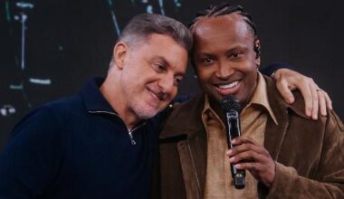 Luciano Huck recebe Thiaguinho no Domingão; Splash divulga foto em primeira mão