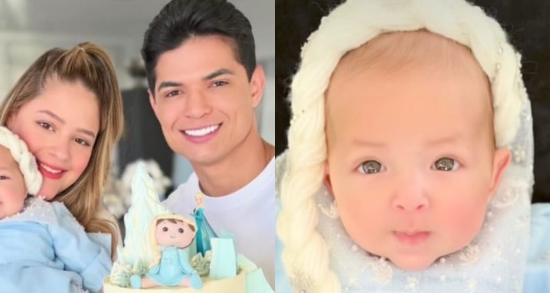 Maria Cavalcante comemora o mesversário da filha