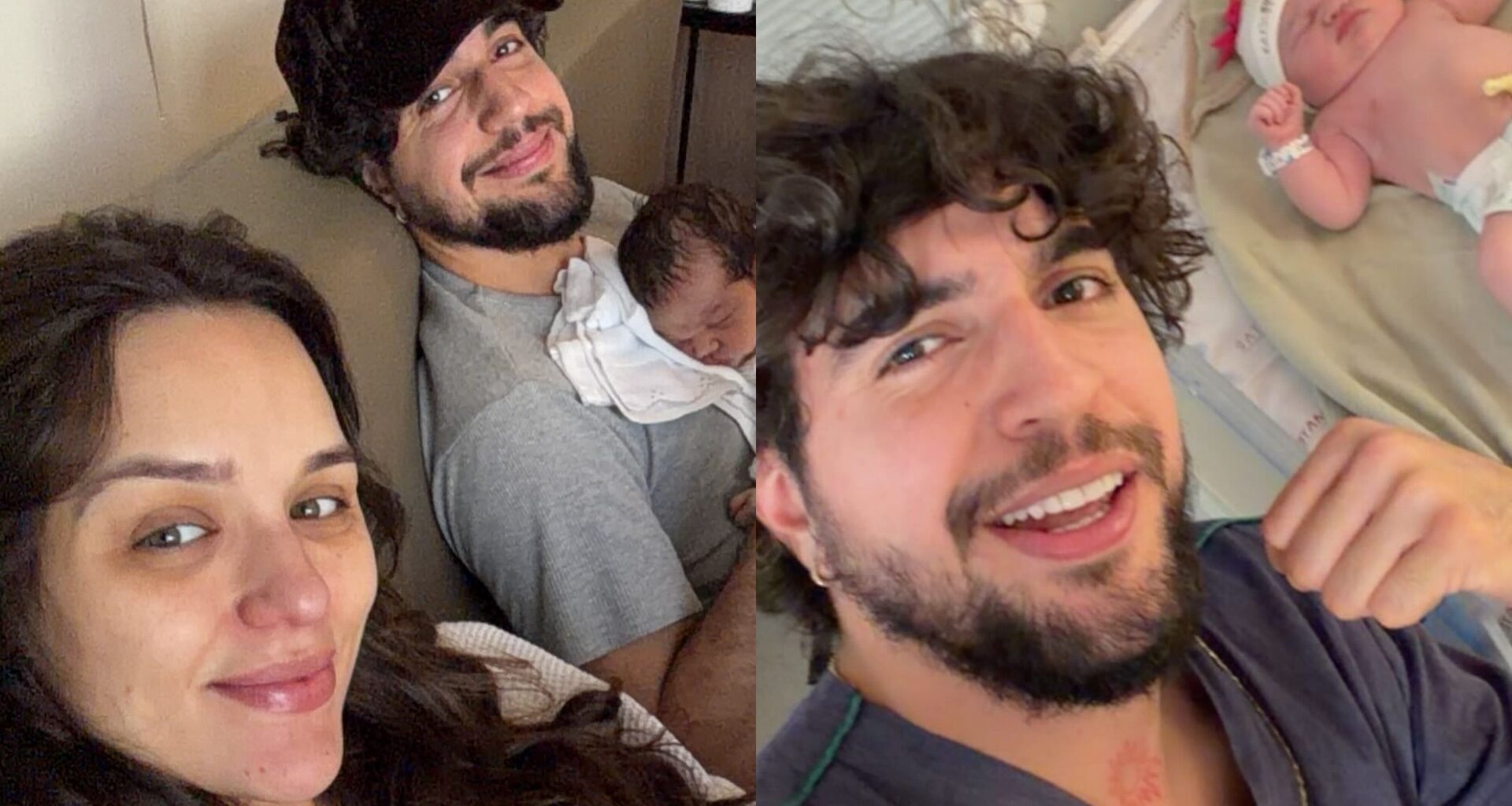 Nattan posta fotos da filha recém-nascida