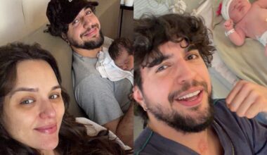 Nattan posta fotos da filha recém-nascida