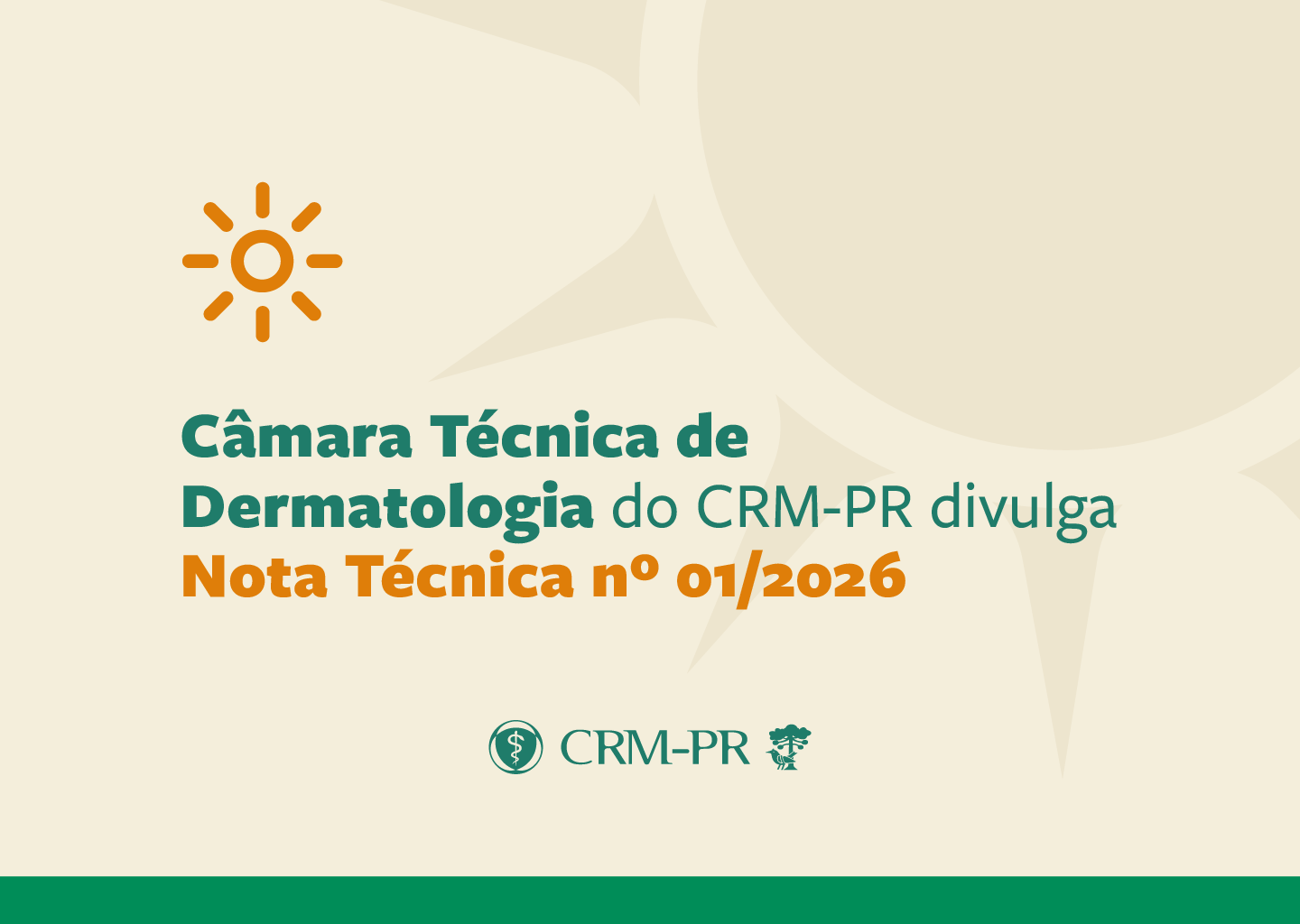 CRM-PR faz recomendações sobre fotoproteção e uso de bloqueadores solares - CRM-PR