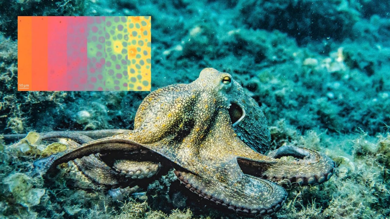 Inspirado nos polvos, cientistas criam ‘pele sintética’ que muda cor e textura em segundos