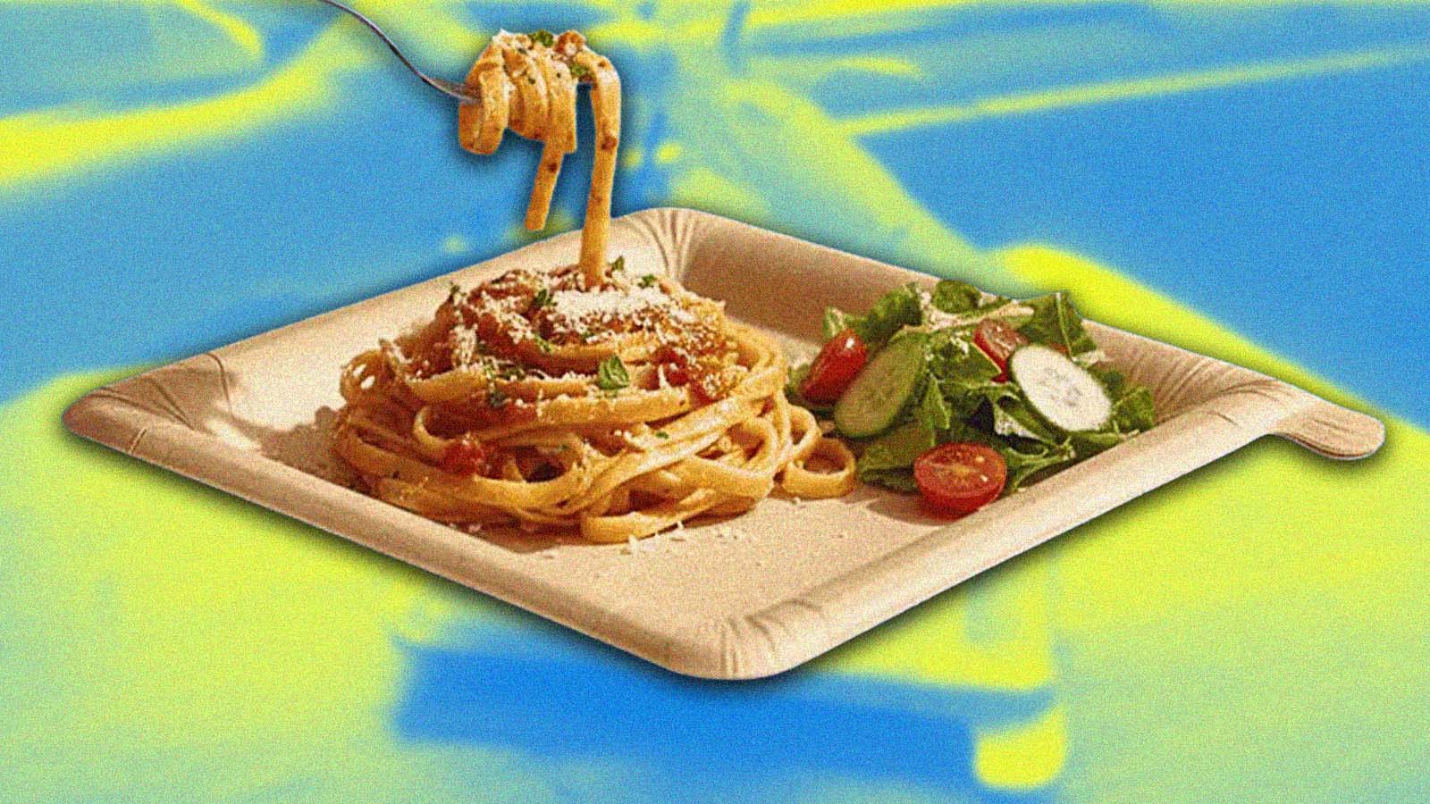 Prato descartável para “descascar” promete reduzir lixo e plástico