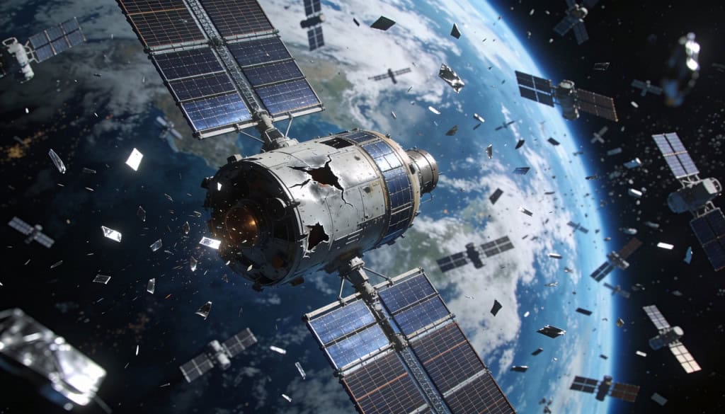Como o lixo espacial pode derrubar a internet do futuro