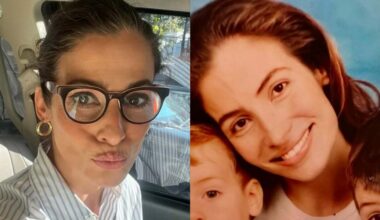 Renata Vasconcellos relembra foto da infância dos filhos
