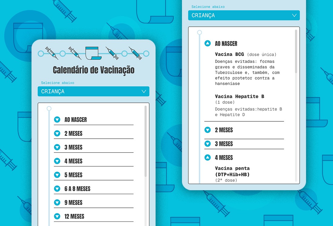 veja se você está em dia com a carteira de vacinação em ferramenta interativa do GLOBO