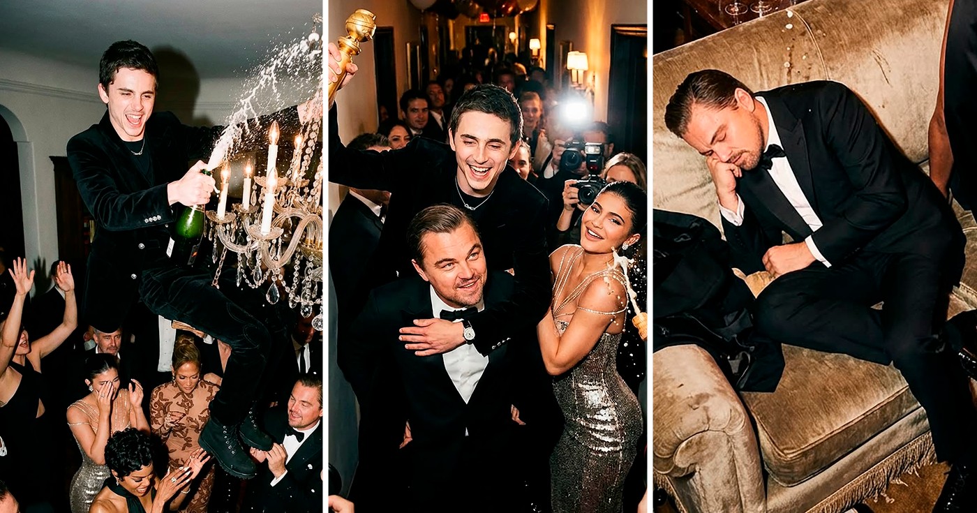 Artista incendeia as redes com fotos 'inéditas' de festa selvagem pós-Globo de Ouro