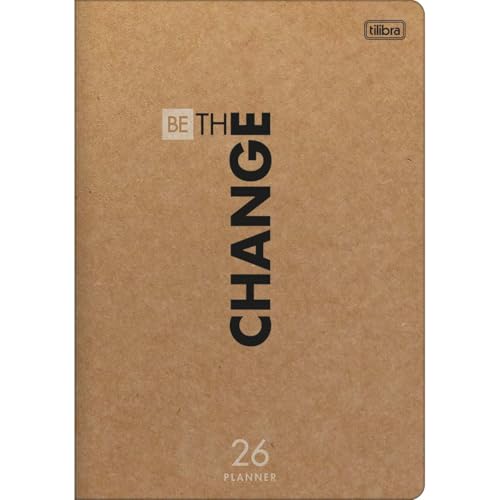 Tilibra - Planner Grampeado 17,8 x 25,4 cm Kraftwork 90 G 2026 - Be The Change