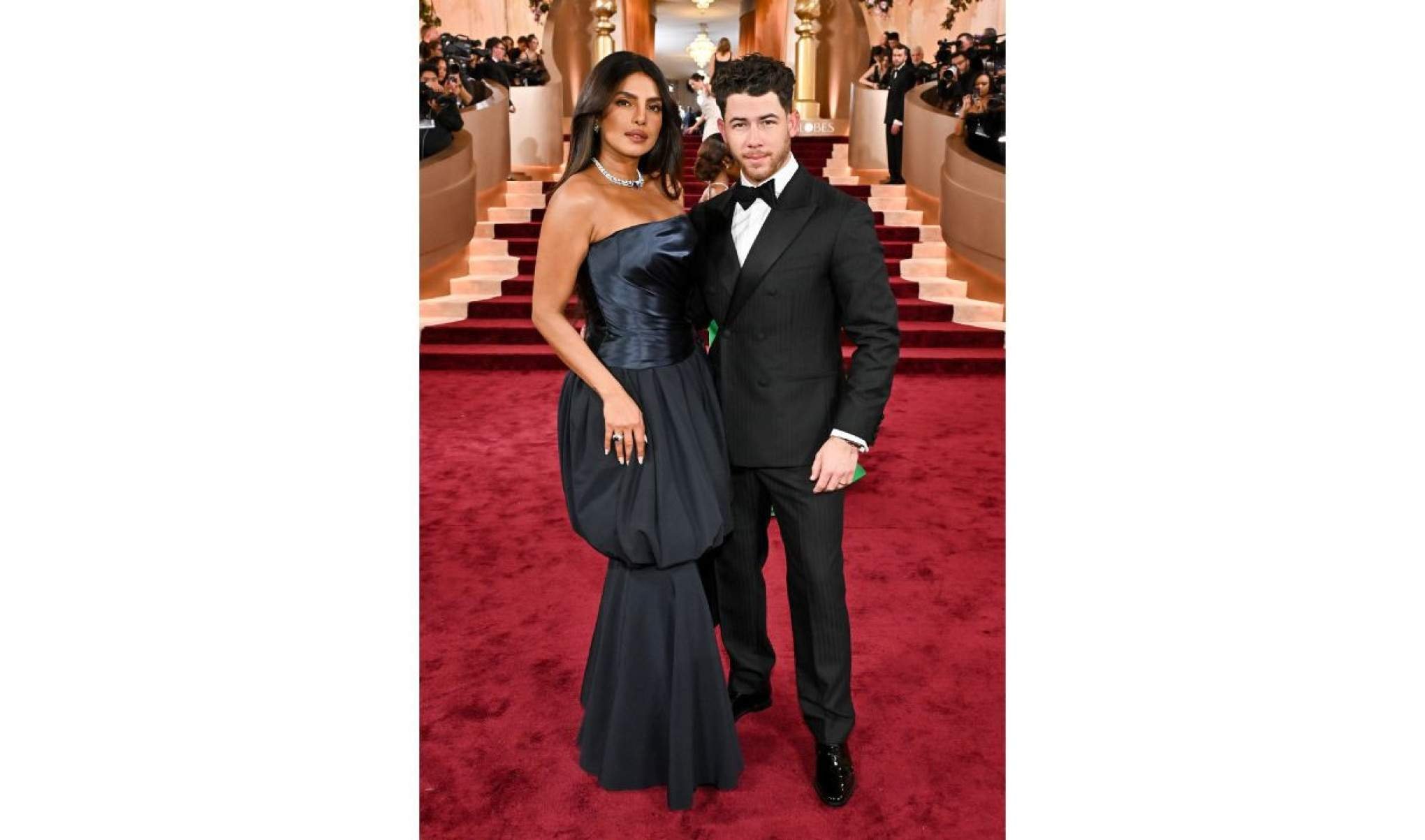 Priyanka Chopra e Nick Jonas
-Globen Globes / reprodução