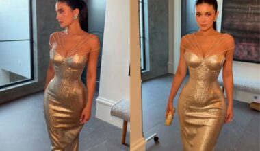 Kylie Jenner aposta em vestido prateado para o Globo de Ouro 2026 - Globo