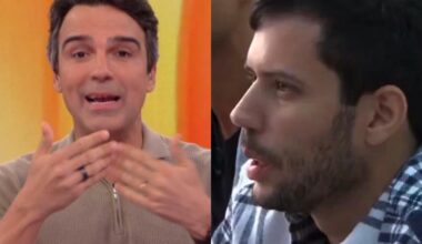 Tadeu Schmidt dá bronca ao vivo em participante que ameaçou desistir da Casa de Vidro