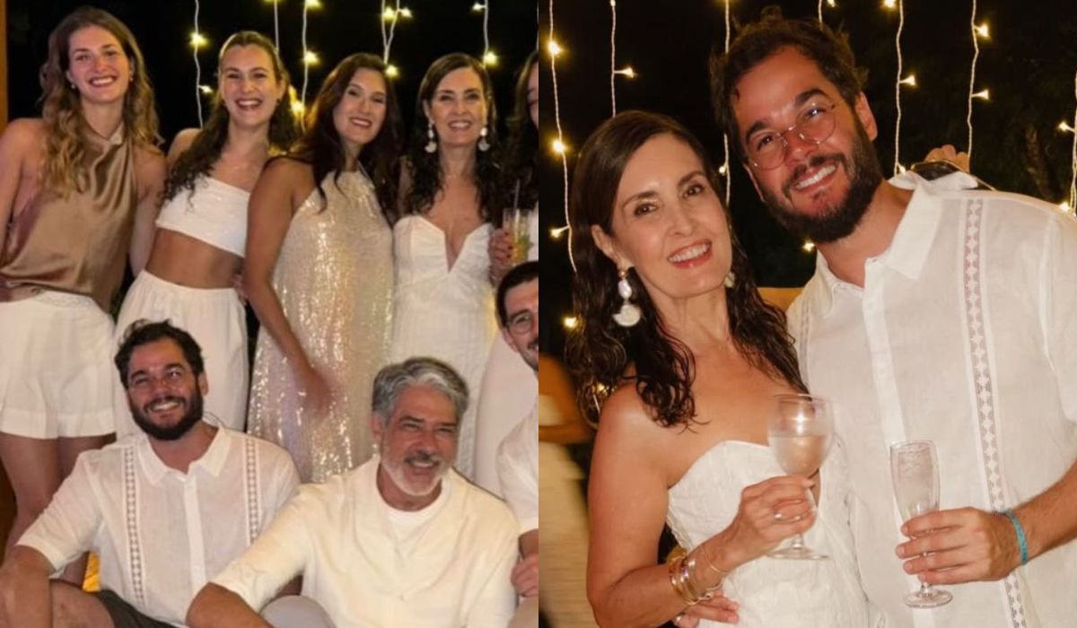 William Bonner e Fátima Bernardes passam o Ano-Novo juntos em família Foto: Túli Gadelha/Instagram/Reprodução/ND mais