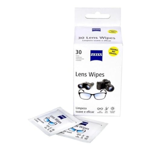 Zeiss Lens Wipes - Lenços para limpeza de lentes e telas digitais (30)