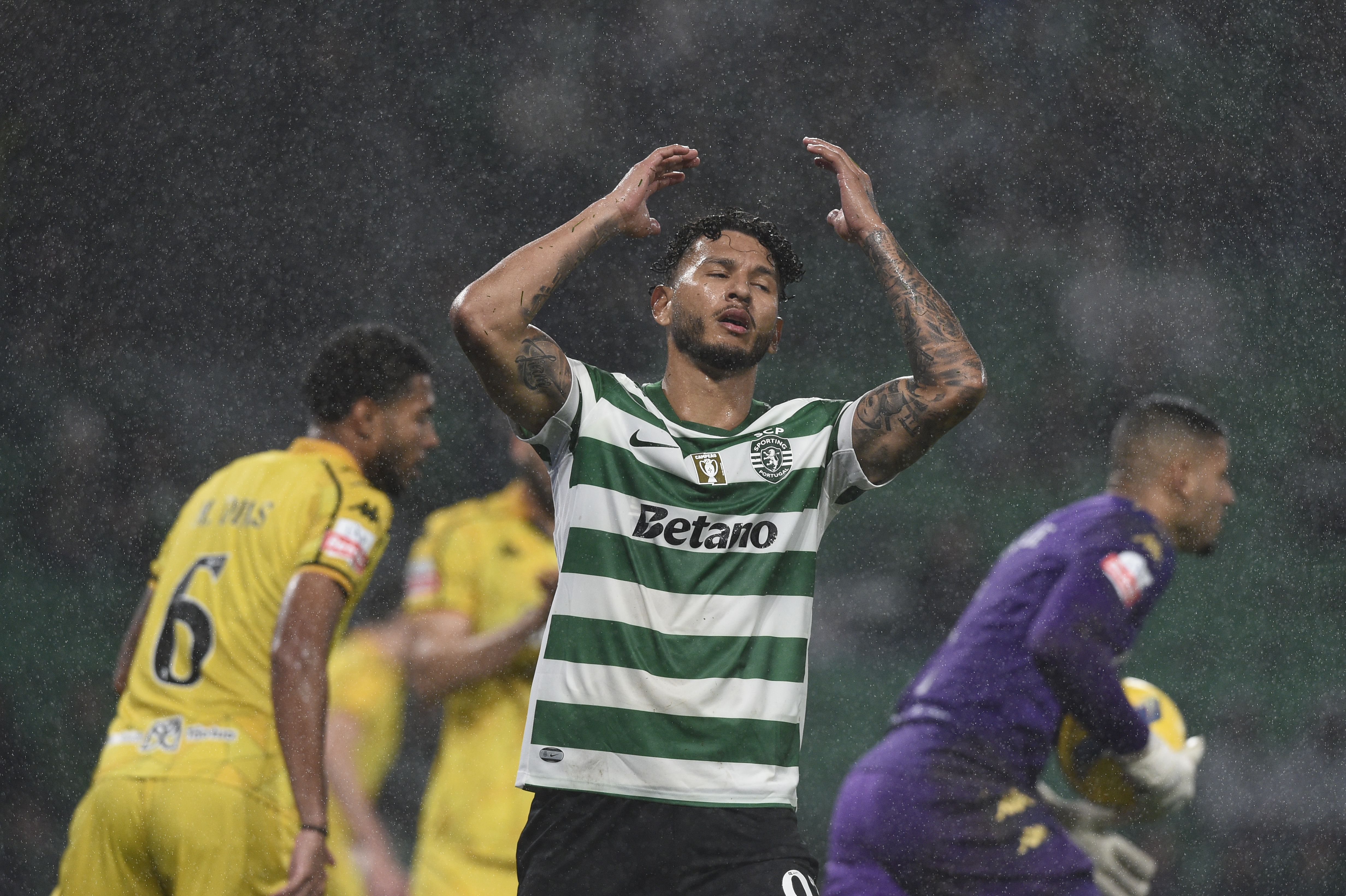 Luis Suárez desperdiçou a oportunidade de colocar o Sporting na frente do marcador - Foto: Sérgio Miguel Santos